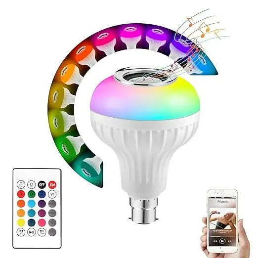 12W RGB LED party bulb with Bluetooth Speaker & WiFi Control