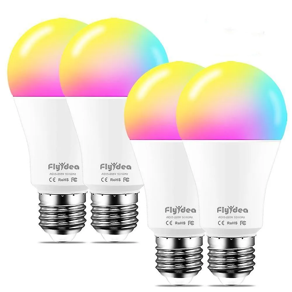 2pcs B22 cool white Wifi Lights E27/B22 Smart Led Bulb Neon Replacement-lamp Voice-control AZ18878