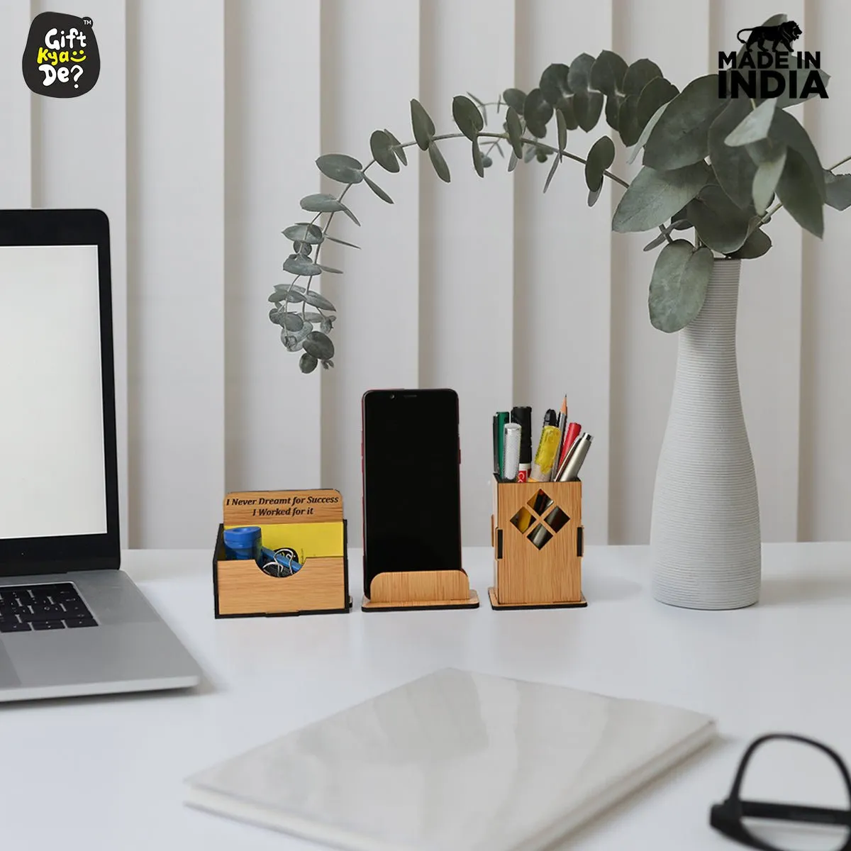 3 in 1 Mobile Stand, Pen Stand and Card Holder | Desk Accessories | Corporate Gifts