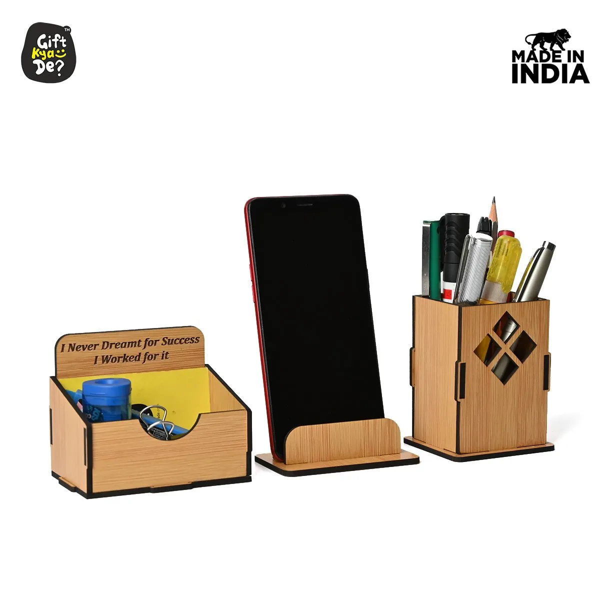 3 in 1 Mobile Stand, Pen Stand and Card Holder | Desk Accessories | Corporate Gifts