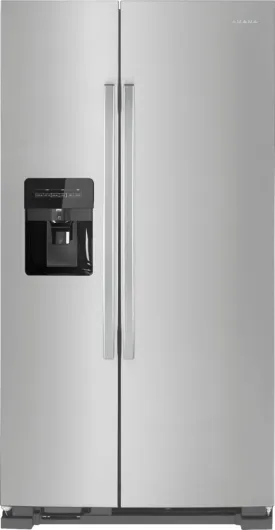 36-INCH SIDE-BY-SIDE REFRIGERATOR WITH DUAL PAD EXTERNAL ICE AND WATER DISPENSER