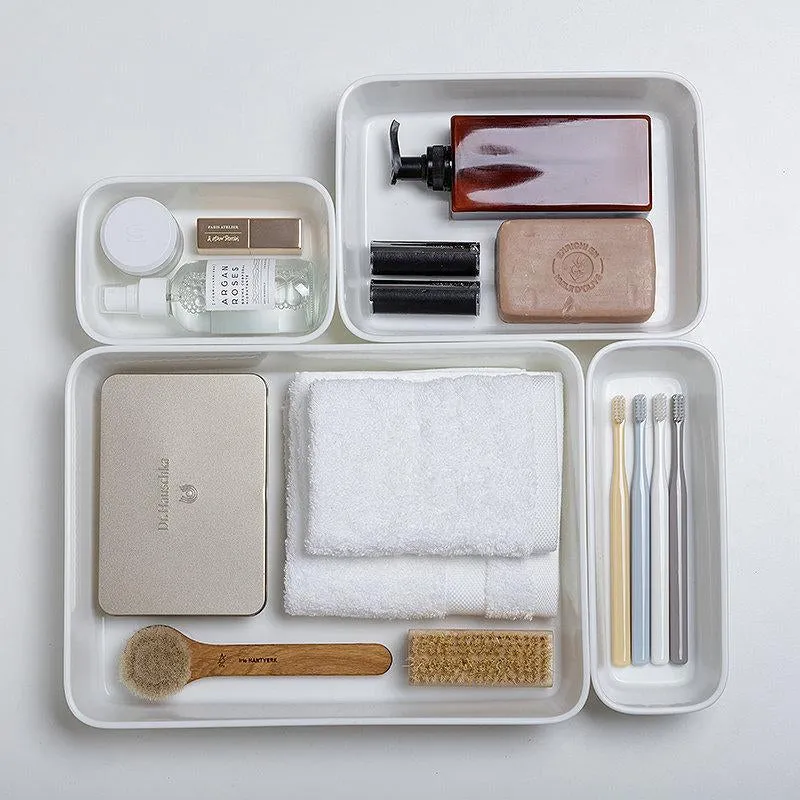 4 Pieces Compartmental Multifunctional Drawer Organizer | Cosmetic Storage Box