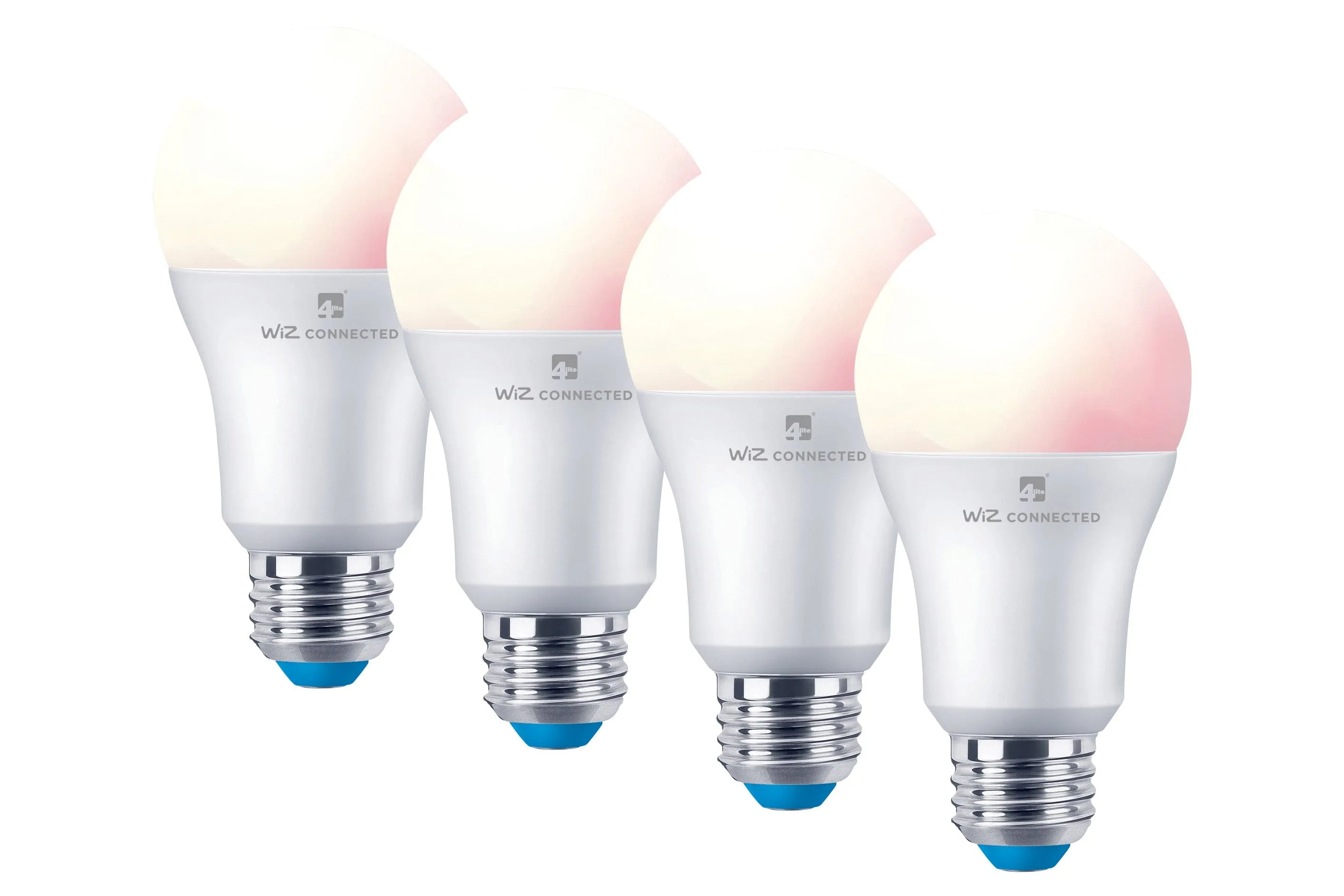 4lite WiZ Connected A60 Dimmable Multicolour WiFi LED Smart Bulb - E27 Large Screw