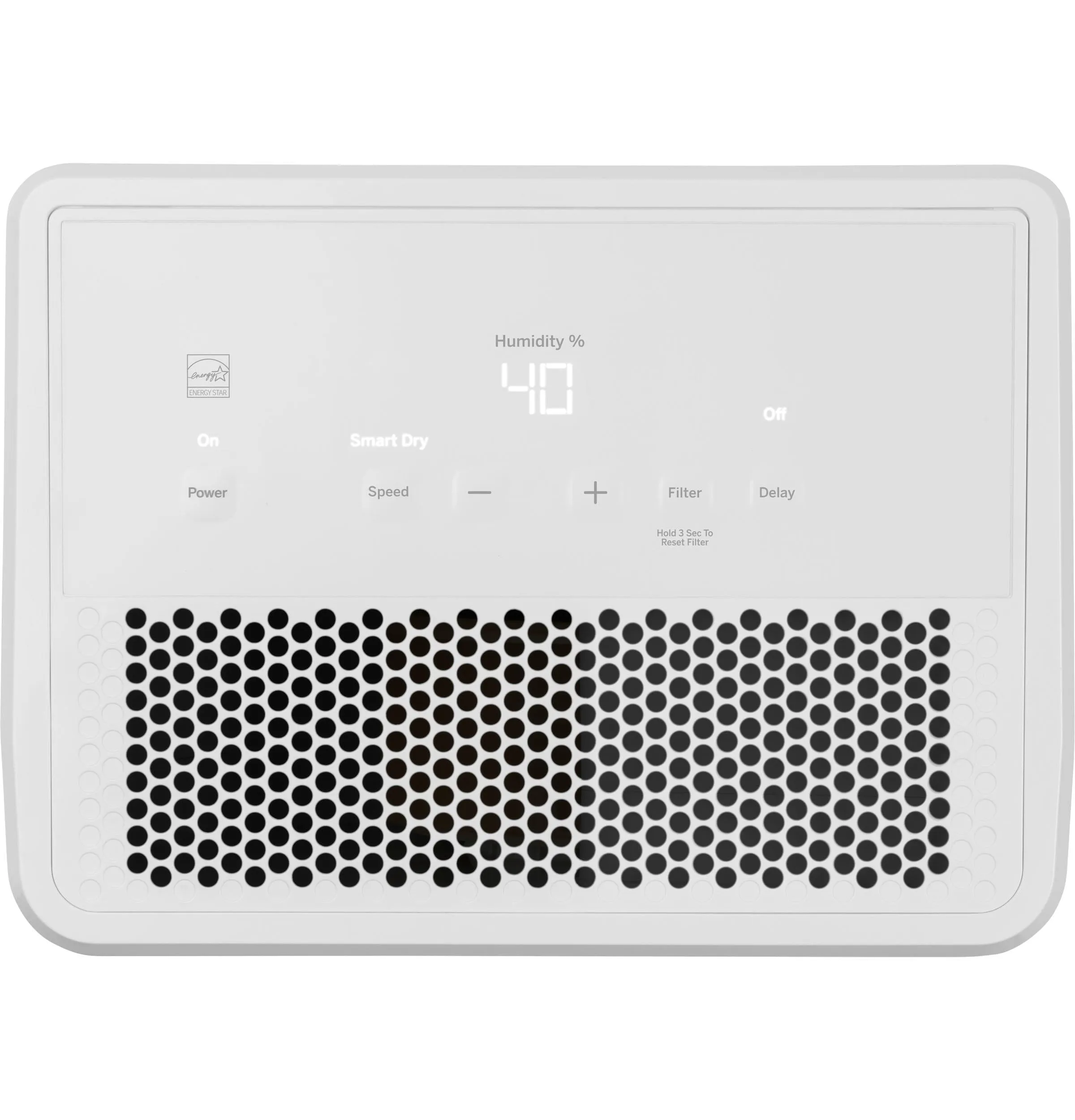 ADHR22LB GE® ENERGY STAR® 22 Pint Portable Dehumidifier with Smart Dry for Damp Spaces
