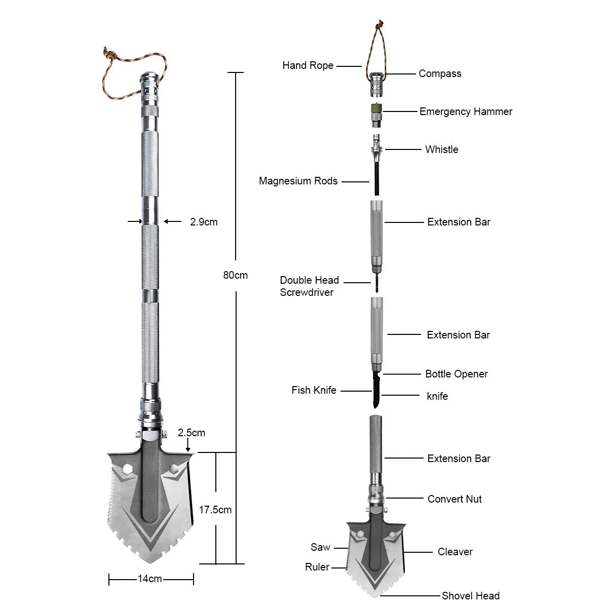 Advanced Military Folding Shovel(BA-G31)