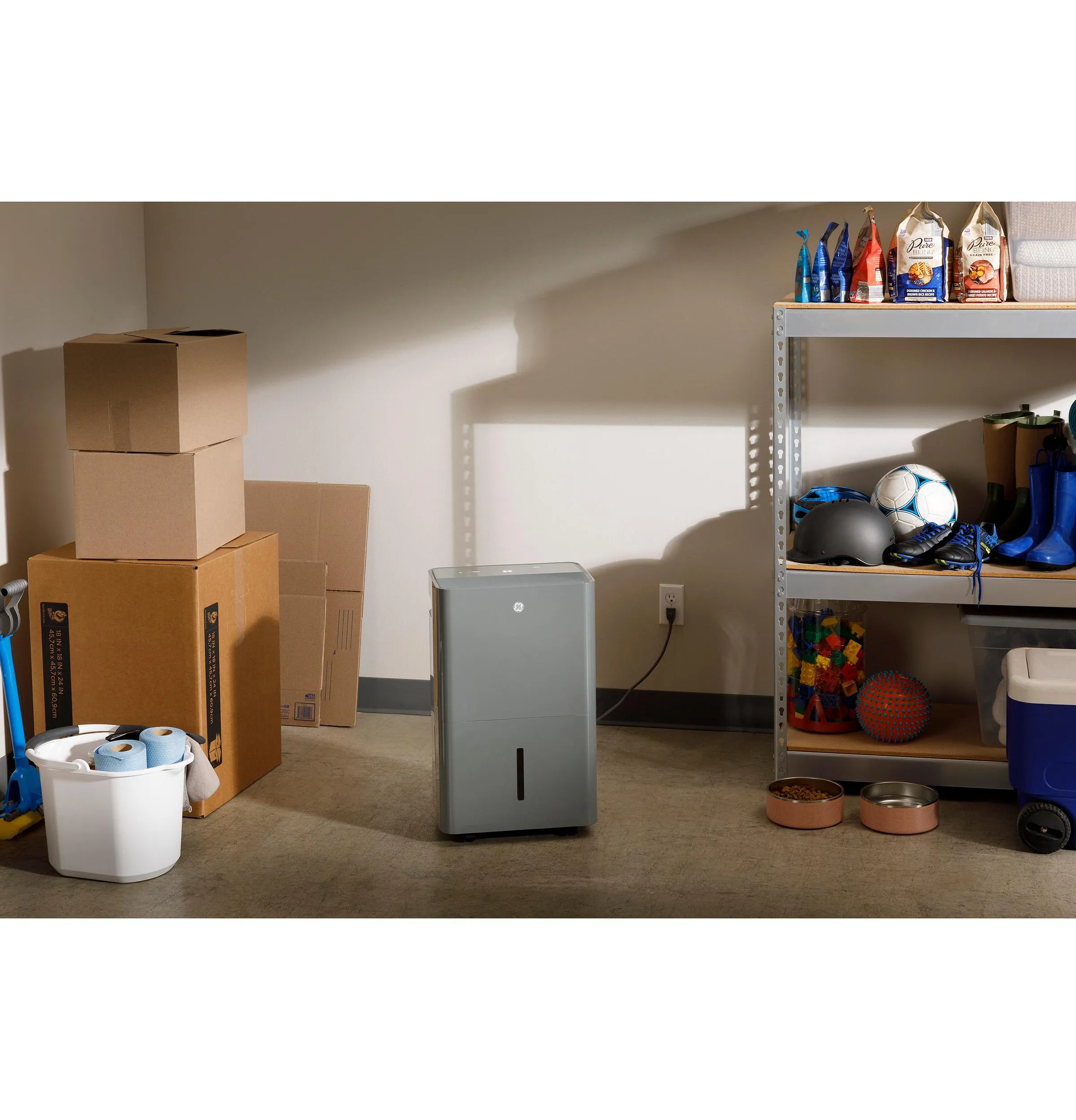 ADYR50LC GE® ENERGY STAR® 50 Pint Portable Dehumidifier with Smart Dry for Wet Spaces