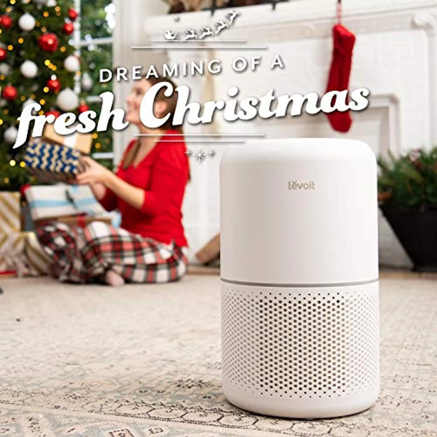 Air Purifier for Home Allergies and Pets Hair Smokers in Bedroom, True HEPA Filter, 24db Filtration System Cleaner Odor Eliminators