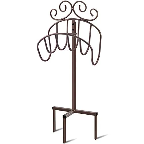 Amagabeli Garden Hose Holder Holds 125ft Hose Rustproof Hose Hanger Stand Free Standing BG409