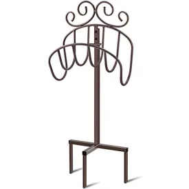 Amagabeli Garden Hose Holder Holds 125ft Hose Rustproof Hose Hanger Stand Free Standing BG409
