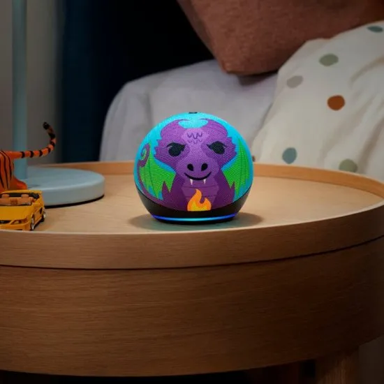 Amazon Echo Dot Kids 5th Gen Smart Speaker with Alexa - Dragon