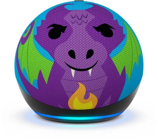 Amazon Echo Dot Kids 5th Gen Smart Speaker with Alexa - Dragon