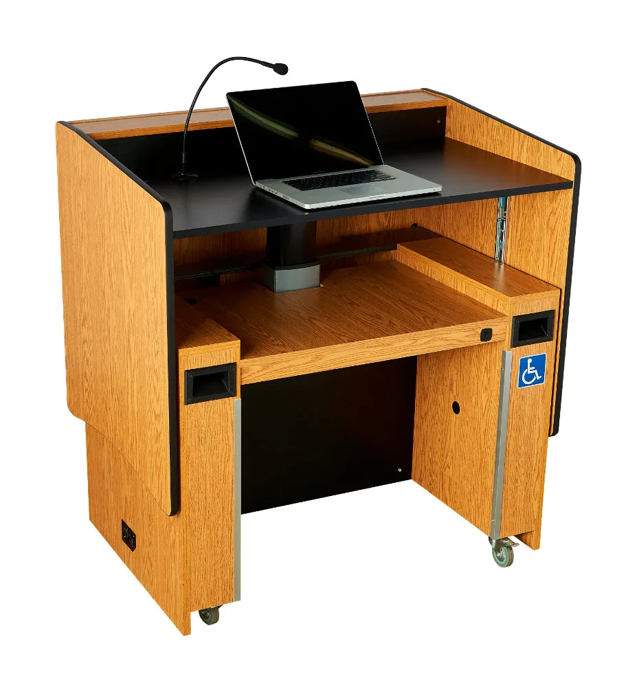 AmpliVox ADA Sit To Stand Lectern w/ Power Lift SN3900