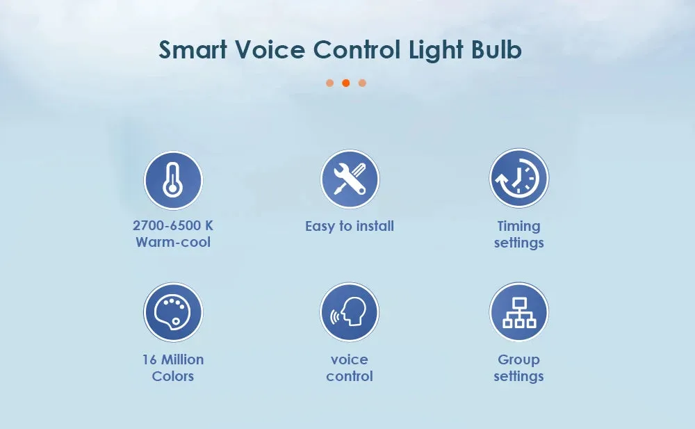 AUBESS E27 Wifi LED Smart Light Bulb for Google Home