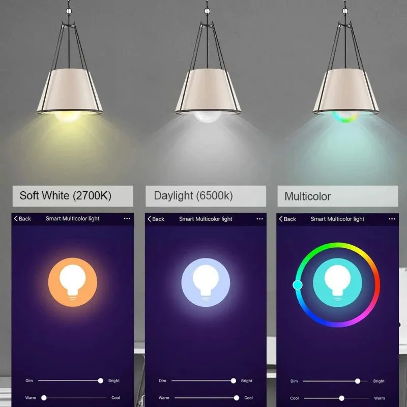 AUBESS E27 Wifi LED Smart Light Bulb for Google Home