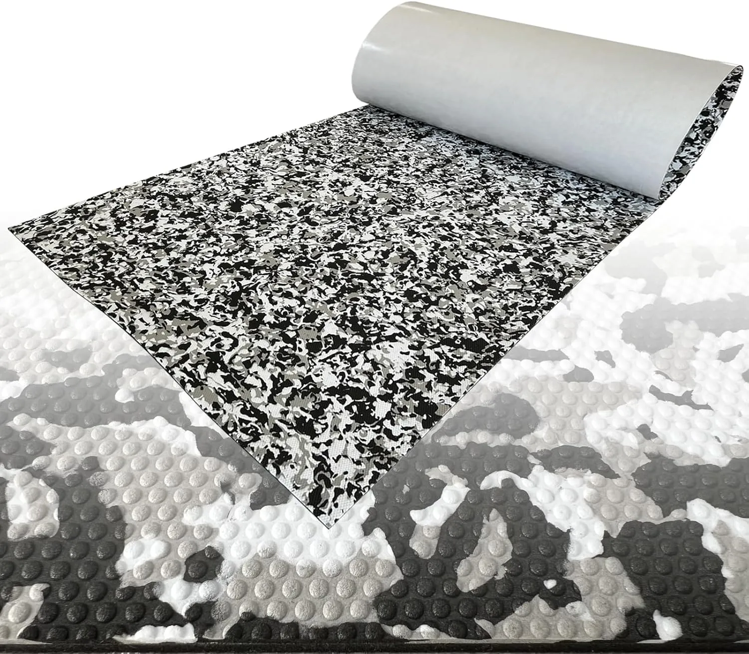 Boat Flooring Mat EVA Foam Boat Decking Marine Carpet Faux Teak Sea Decking Sheet Non-Slip Self-Adhesive Flooring Material for Boats Pontoon Yacht Surfboard Swim Platform RV Floor 94" x 35"