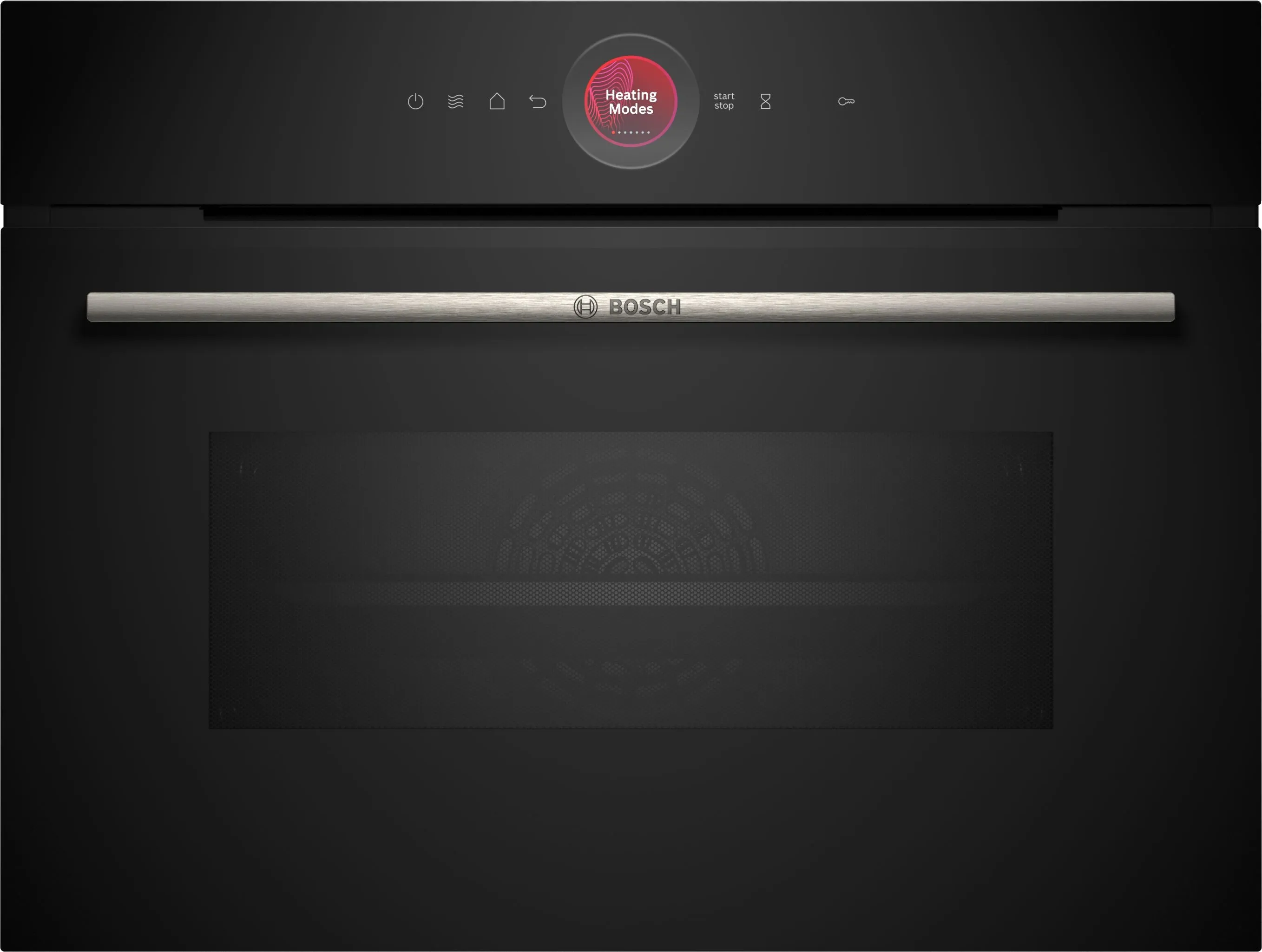 Bosch Serie 8 CMG7241B1B Built In Compact Electric Single Oven with Microwave Function - Black