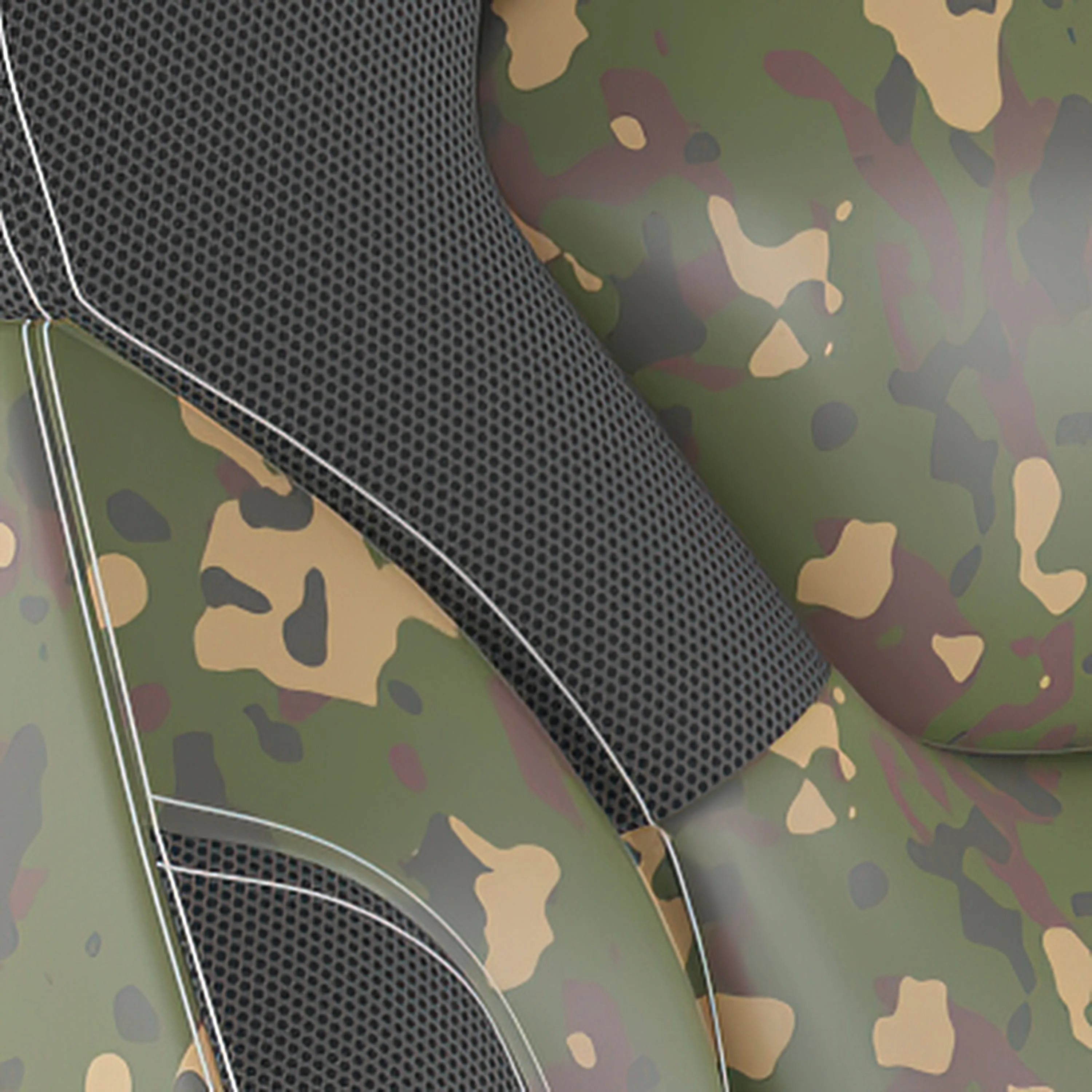 Camouflage Chair-Skater Wheels CH-00095-CAM-RLB-GG