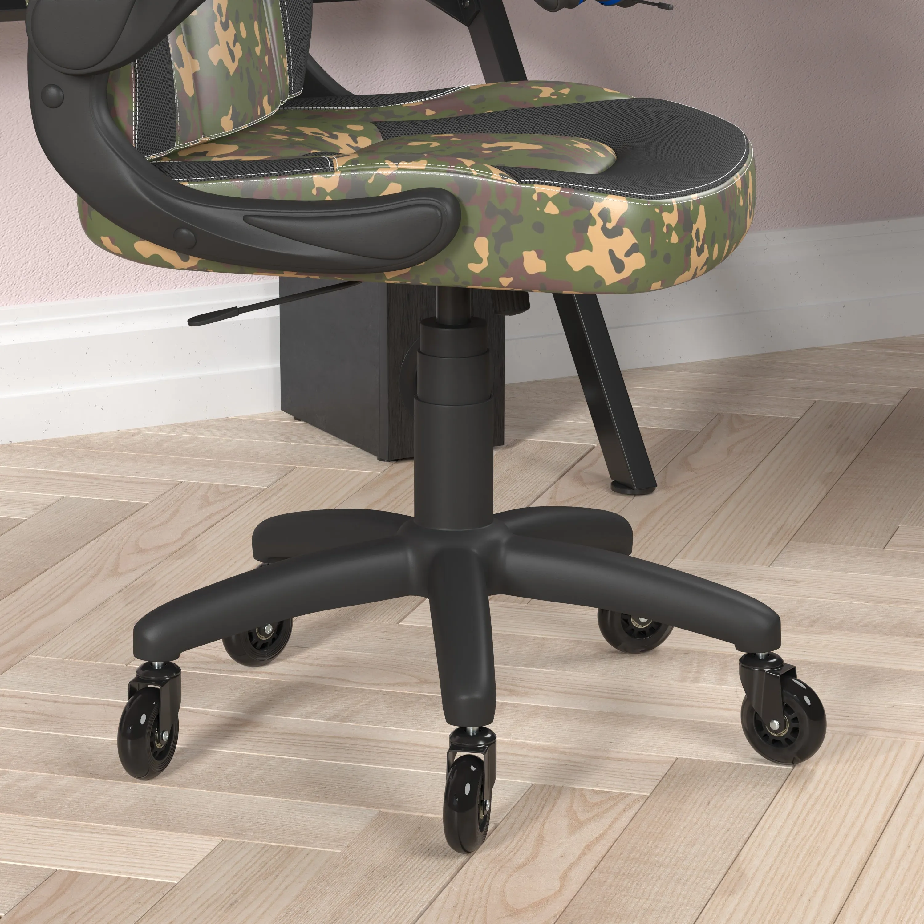 Camouflage Chair-Skater Wheels CH-00095-CAM-RLB-GG