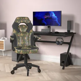 Camouflage Chair-Skater Wheels CH-00095-CAM-RLB-GG