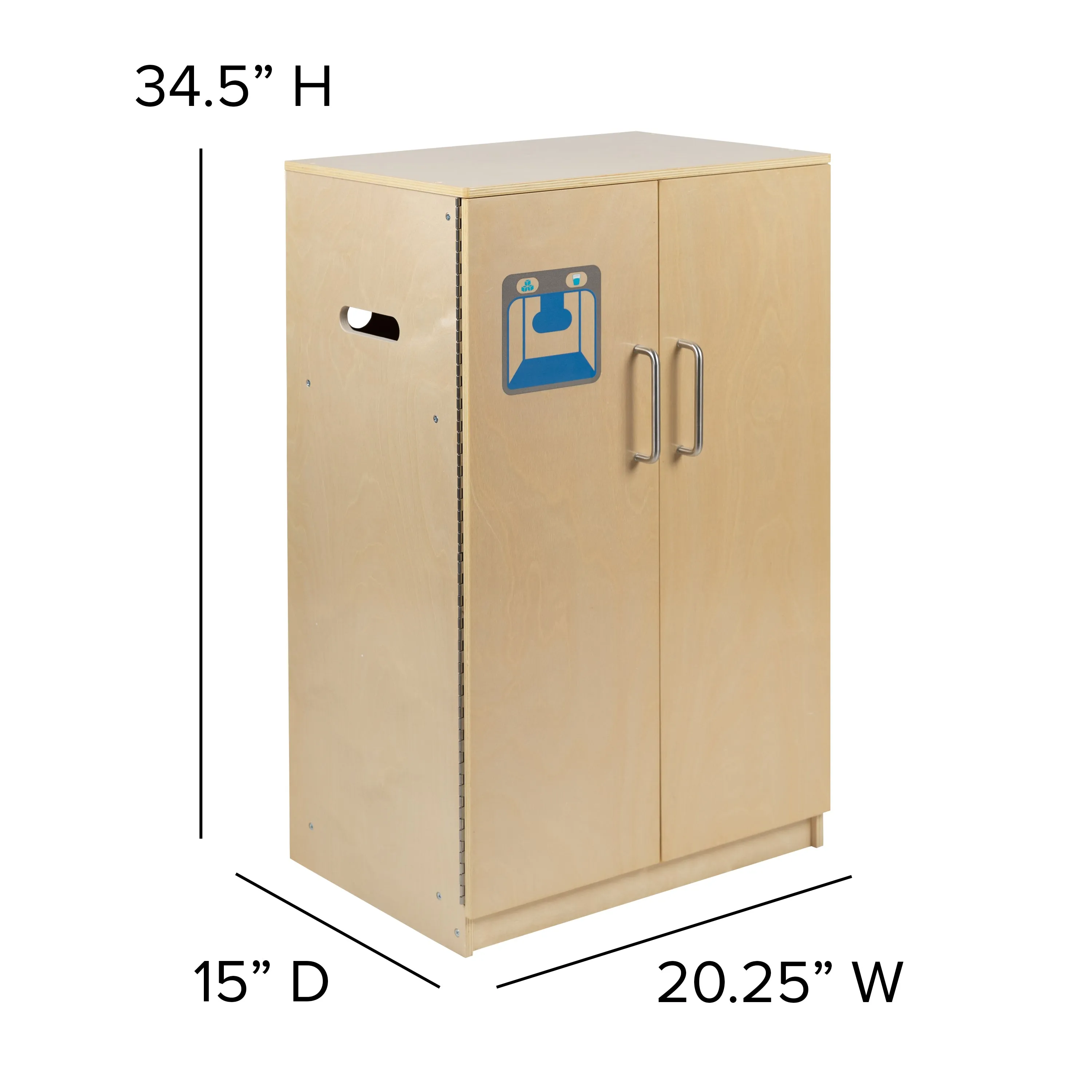 Childrens Wooden Refrigerator MK-DP003-GG