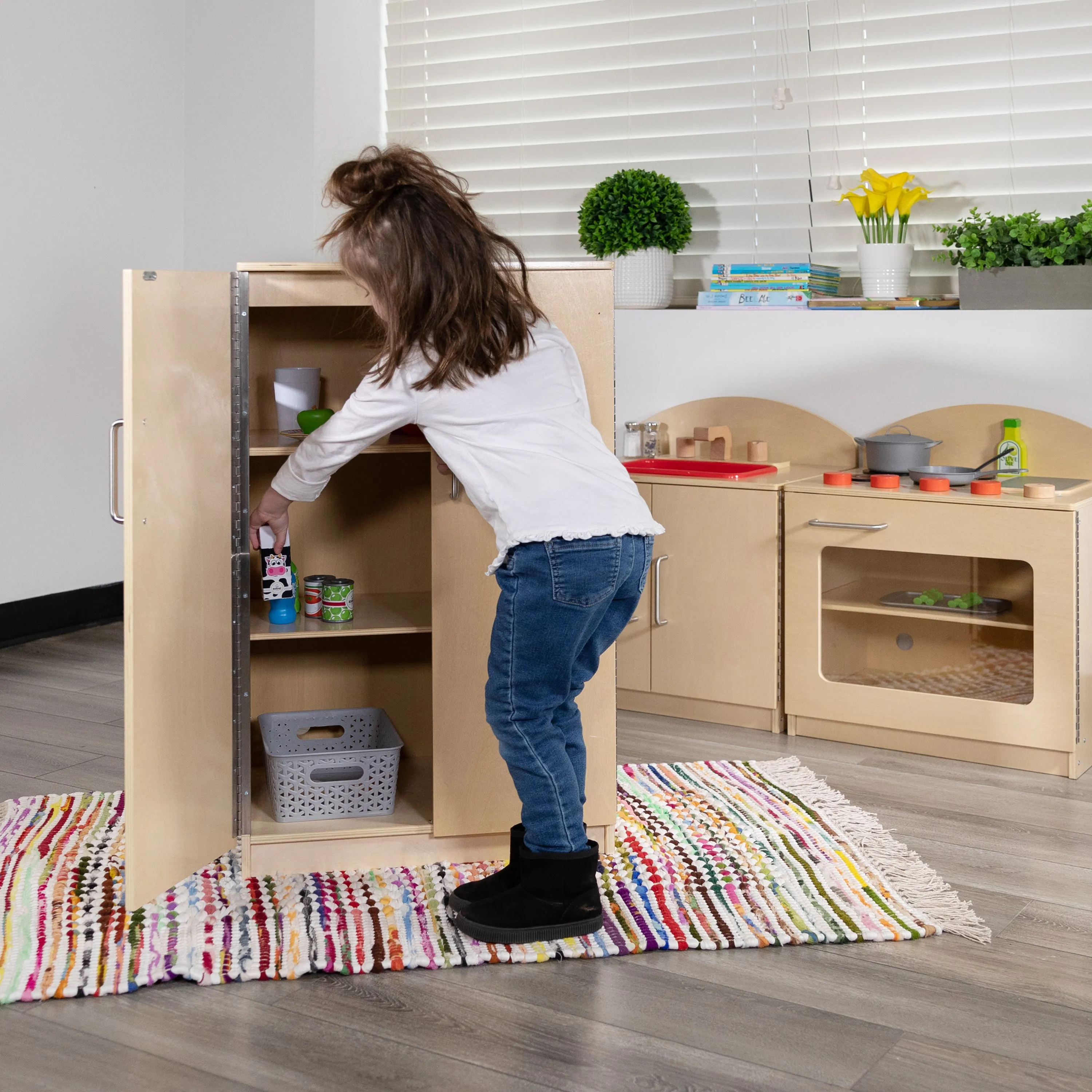 Childrens Wooden Refrigerator MK-DP003-GG