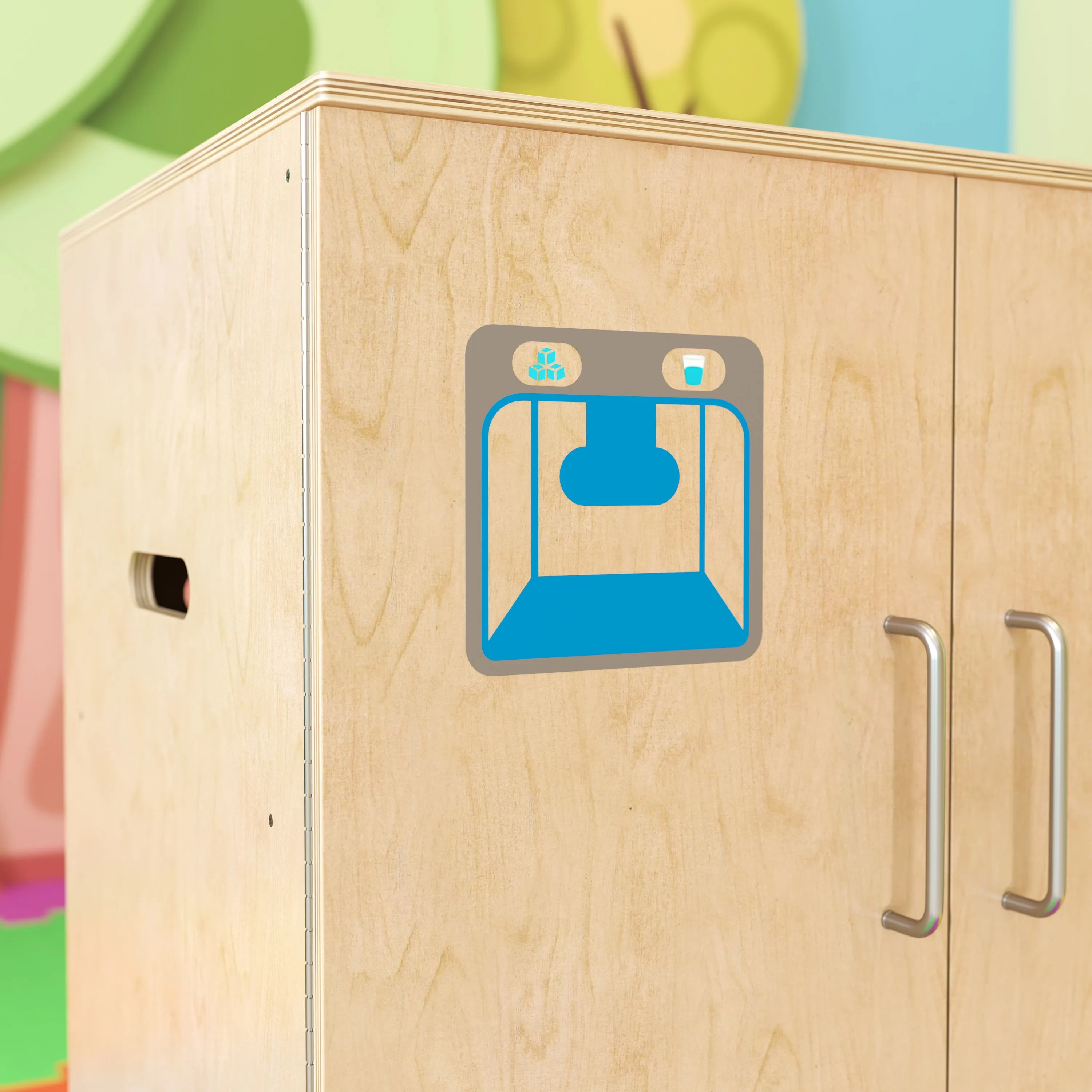 Childrens Wooden Refrigerator MK-DP003-GG
