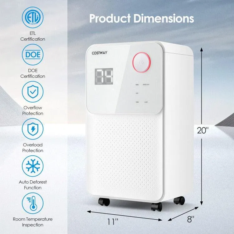Dehumidifier ES10104US| 32 Pints| 2000 Sq. Ft.|  4 Working Modes| 2 Fan Speeds