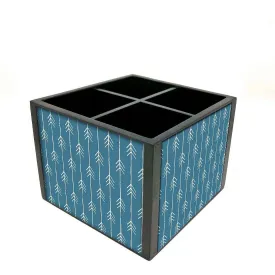 Desk Organizer For Stationery - Arrow Ends -  Blue