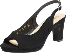 DREAM PAIRS Womens Sexy High Chunky Heels Peep Toe Platform Block Slingback Dress Pumps Shoes