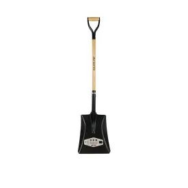 DuraDrive Carbon Steel D-Grip Ash Wood Square Mouth Shovel