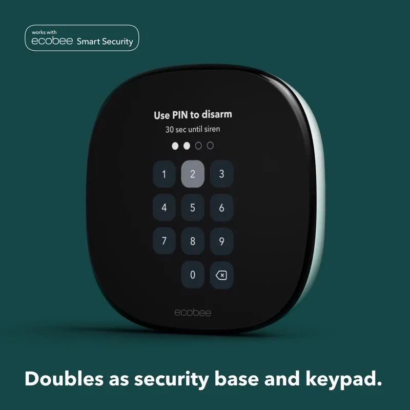 ecobee Built In WiFi Heating and Cooling Touch Screen Smart-Enabled Thermostat