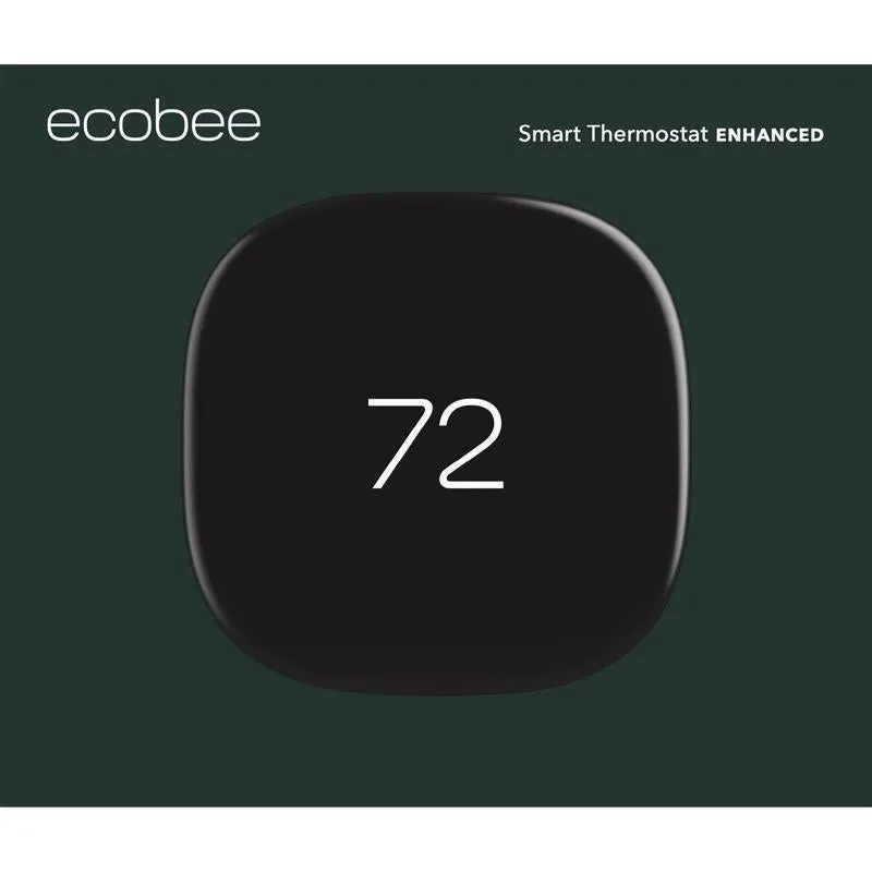 ecobee Built In WiFi Heating and Cooling Touch Screen Smart-Enabled Thermostat