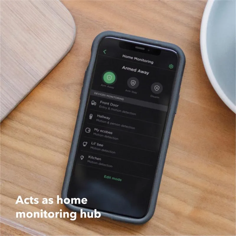 ecobee Built In WiFi Heating and Cooling Touch Screen Smart-Enabled Thermostat