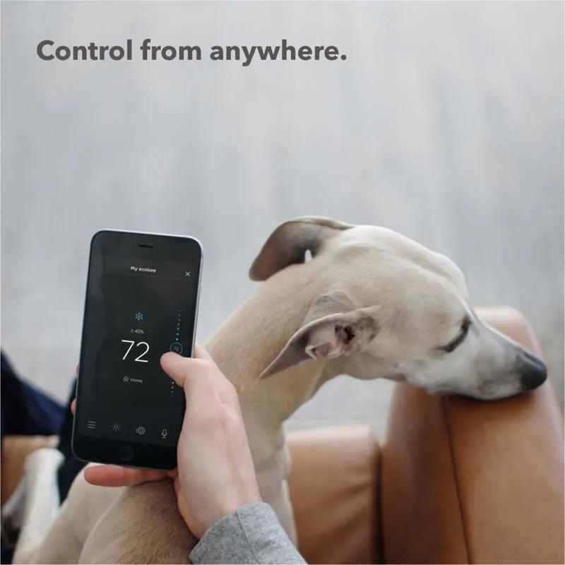 ecobee Built In WiFi Heating and Cooling Touch Screen Smart-Enabled Thermostat