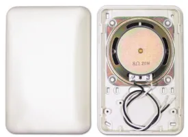 ELK-70  20 Watt, 8 Ohm Speaker Mounted in an Attractive Surface Mount Plastic Enclosure
