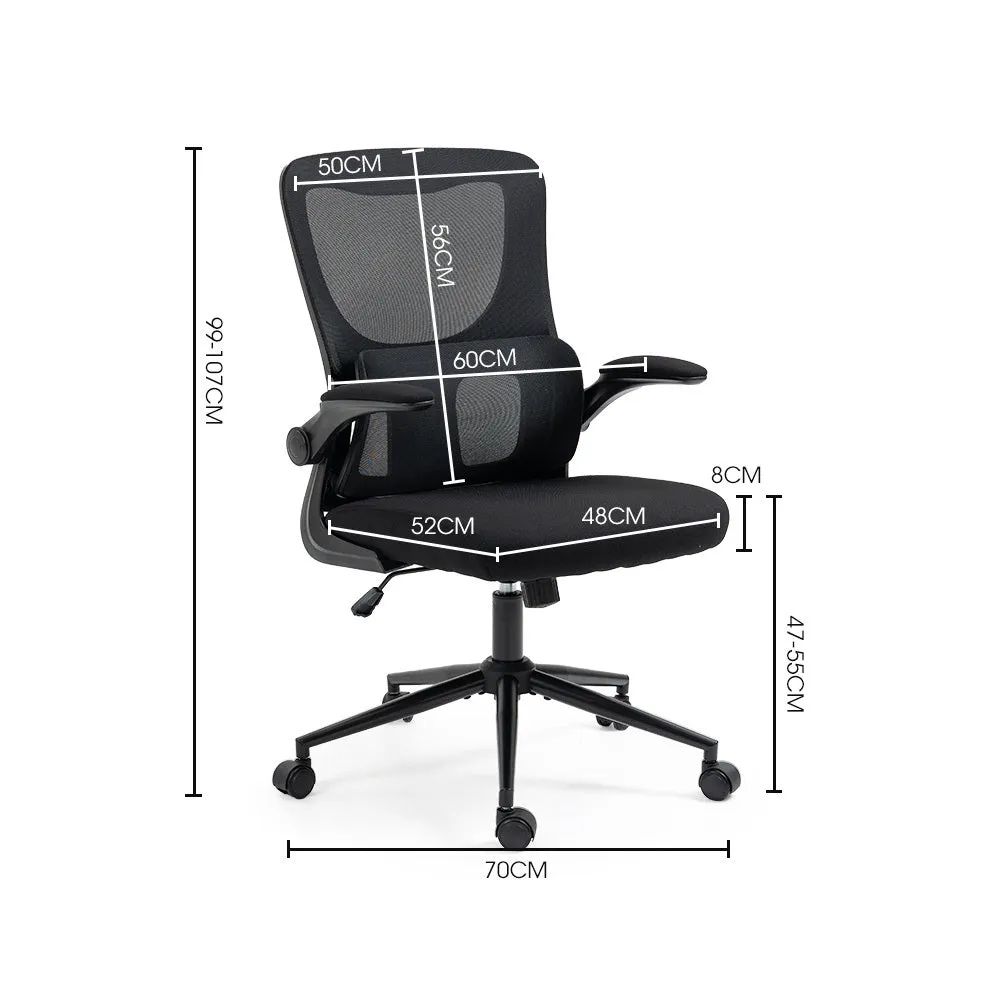 Ergonomic Mesh Recliner Office Chair with Lumbar Support - FORTIA