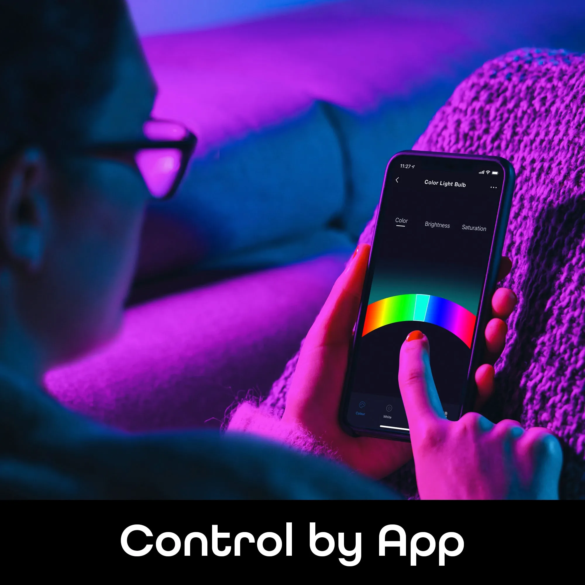Geeni Prisma Plus BR30 Smart Bulb - Multicolor and Tunable White