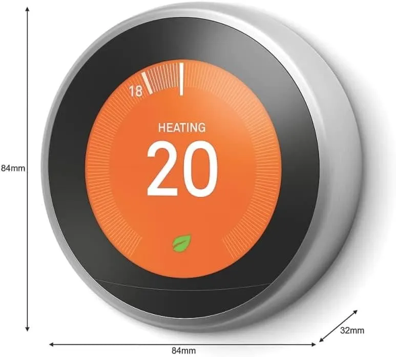 Google Nest 3rd Gen Pro Wireless Smart Thermostat - Stainless Steel