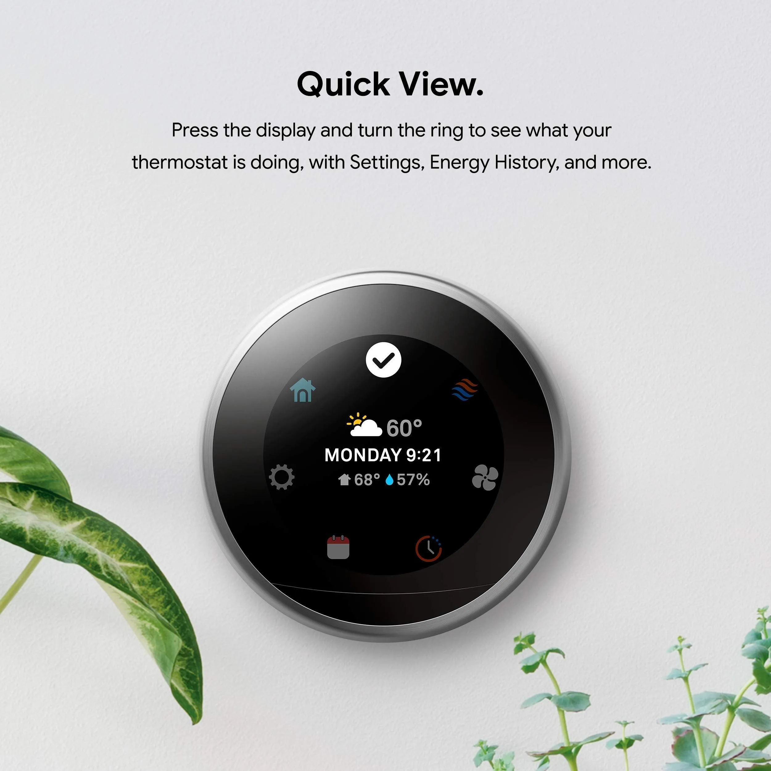 Google Nest Learning Thermostat - Black