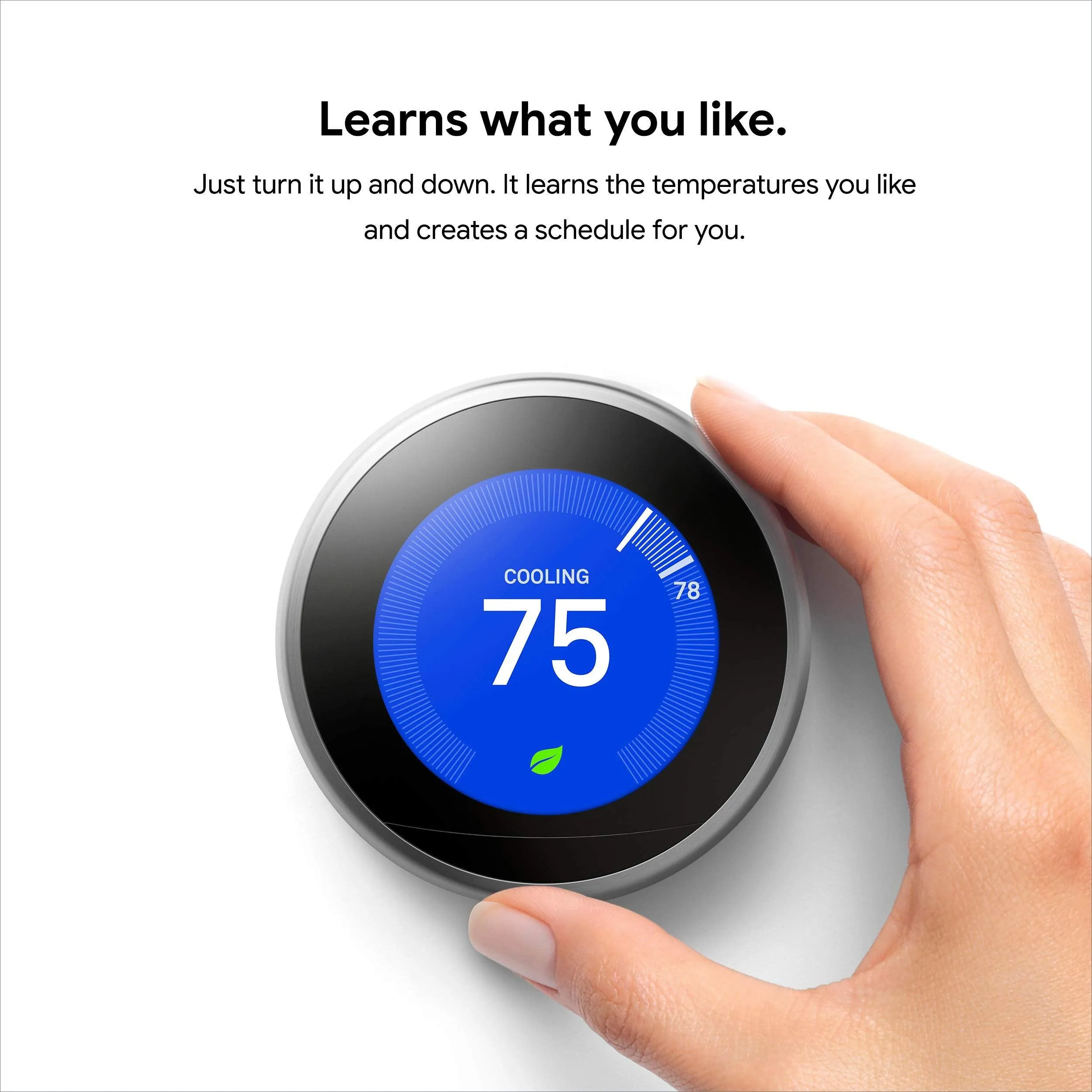 Google Nest Learning Thermostat - Black