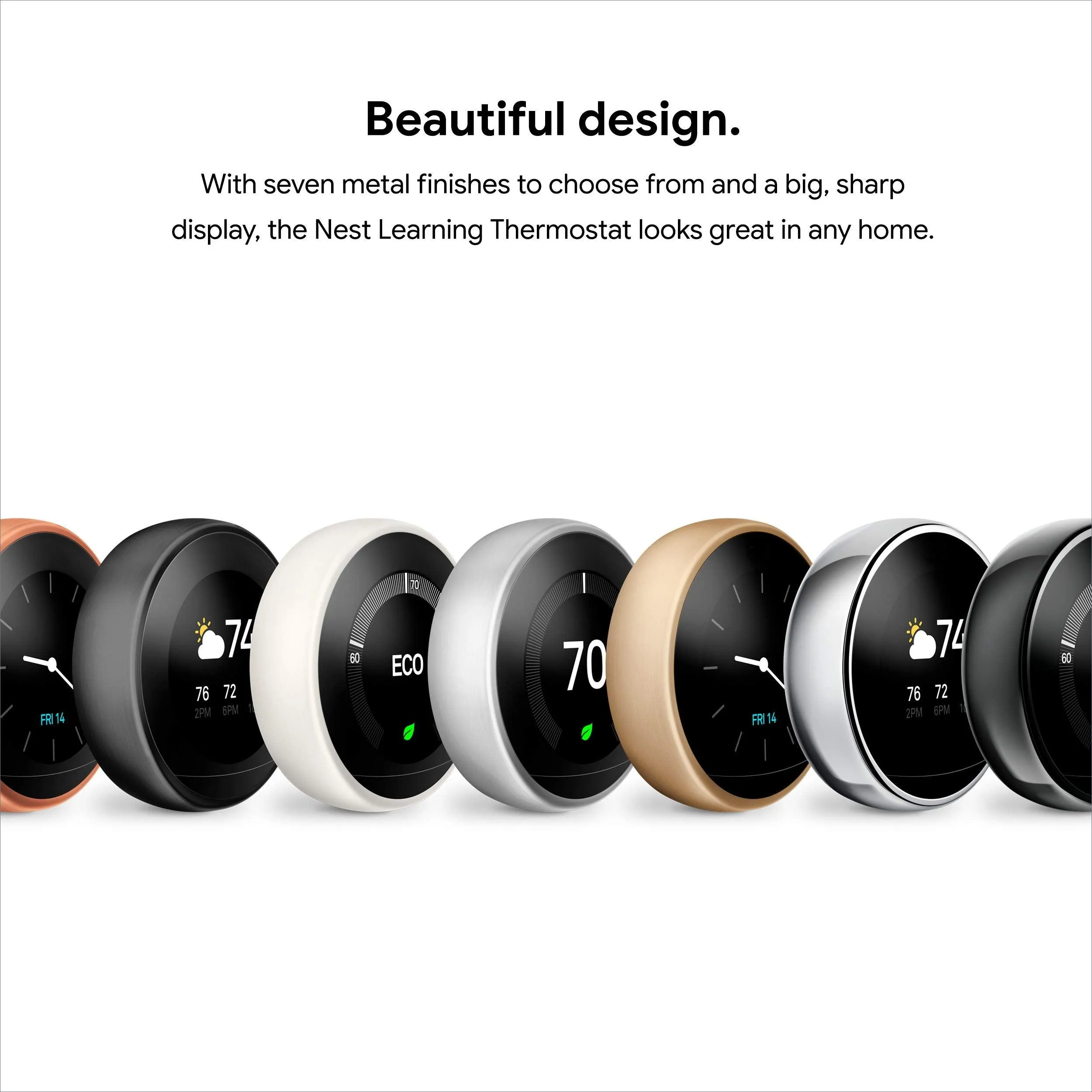 Google Nest Learning Thermostat - Black