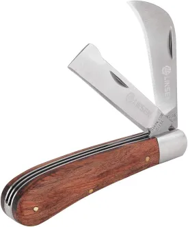 Grafting Gardening Knife, Double Blade Pruning Knife, Stainless Steel Garden Budding Knife,Folding Pocket Knife For Grafting Multi Cutting Tool