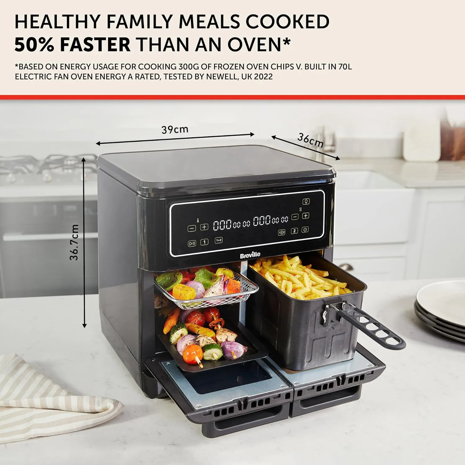 Halo Flexi Air Fryer Review: Energy-Efficient 11L Oven for Large Families - Save £65 on Energy Bills