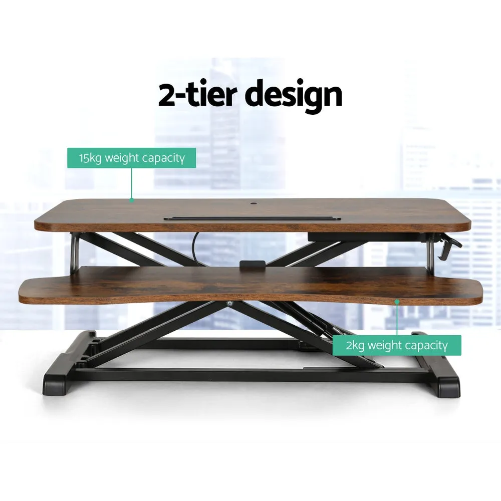 Height Adjustable Desk Riser, 2-Tier, Gas Lift, Artiss