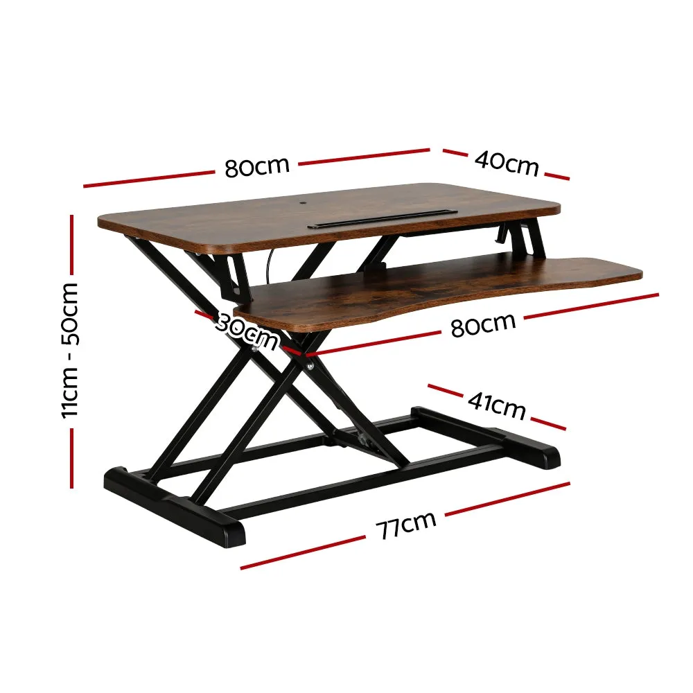Height Adjustable Desk Riser, 2-Tier, Gas Lift, Artiss
