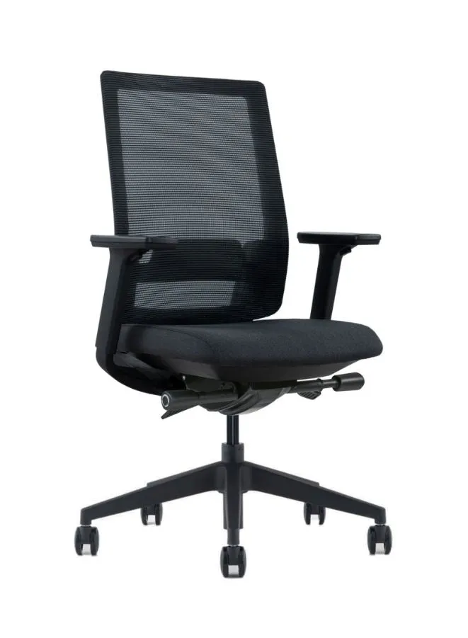 High Back Ergonomic Office Chair with Removable Headrest and 3D Armrests - Mesh & Fabric Seat