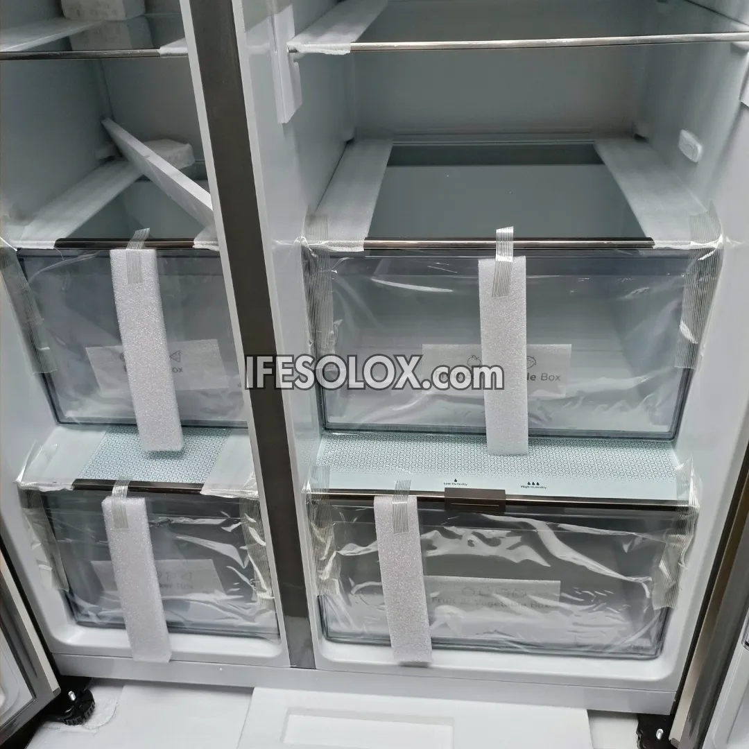 Hisense RC-87WS 634L Side by Side Refrigerator with Smart Inverter   1 Year Warranty - Brand New