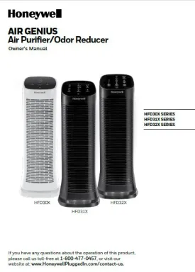 Honeywell Air Purifier User Manual Model-HFD300