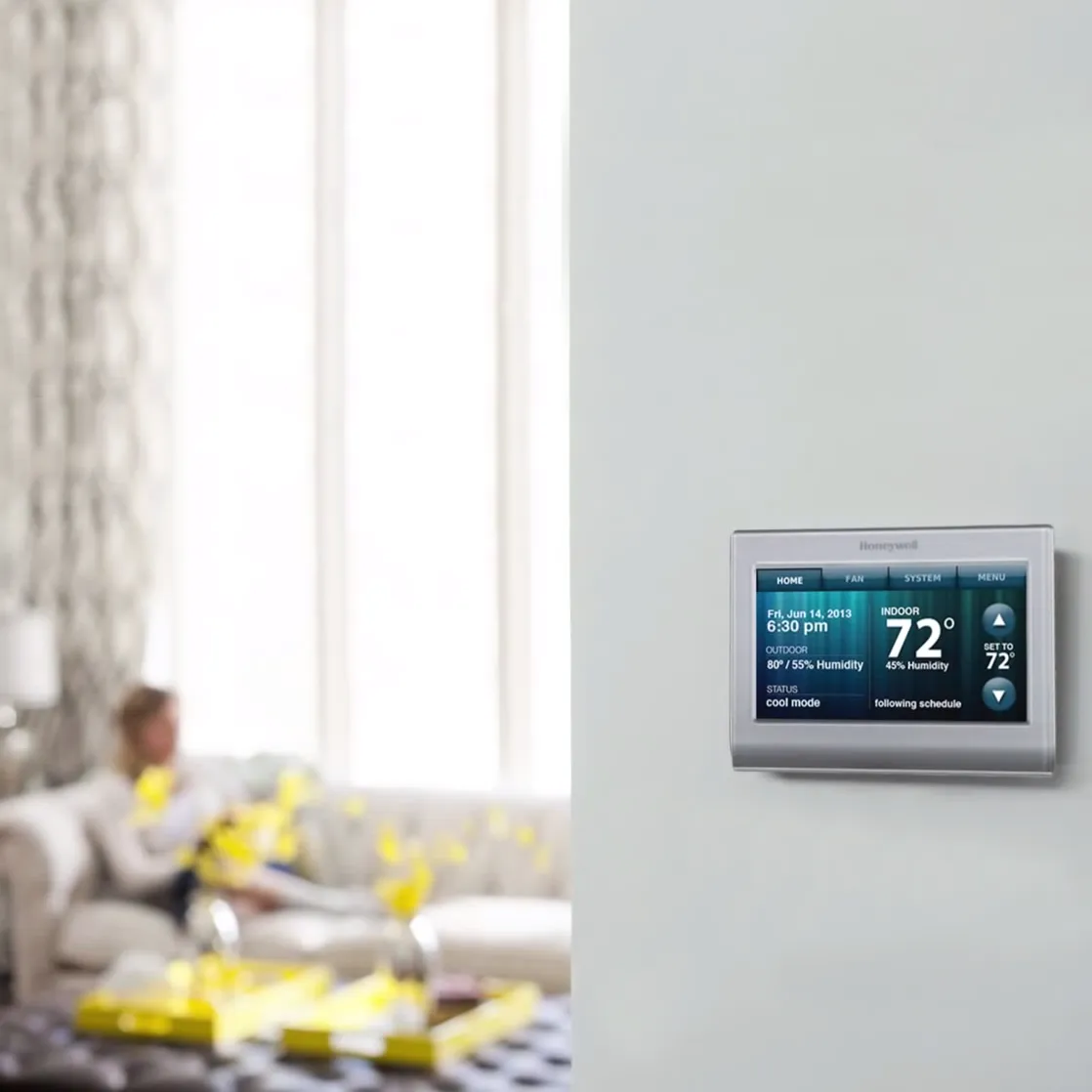 Honeywell Wi-Fi Color Touchscreen Programmable Thermostat