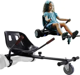 Hoverboard Seat Attachment for 6.5-10 Hover Board, Buggy Go Kart Conversion Kit, Accessory for Self Balancing Scooter, Hoverboards Go-Cart for Kids or Adults